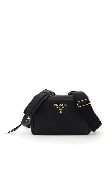 Prada Calfskin Black Cross Body Bag