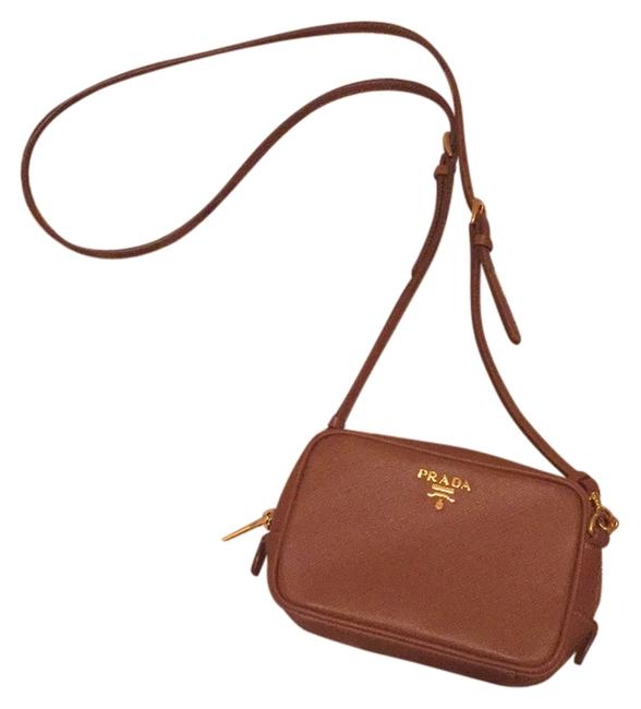 Prada Camel Cross Body Bag