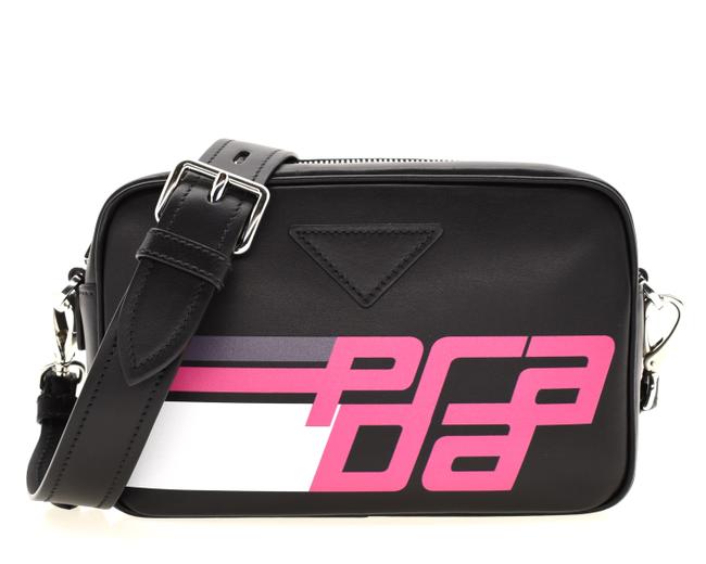 Prada Camera Black Cotton Cross Body Bag