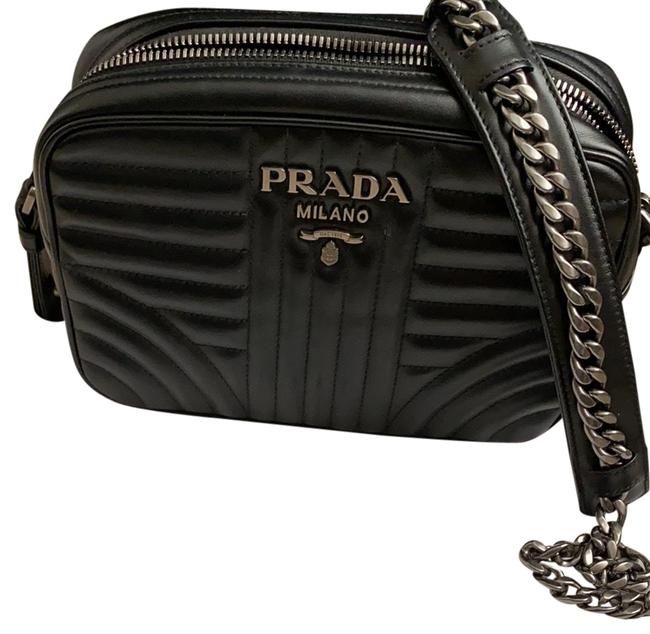 Prada Camera Black Leather Cross Body Bag