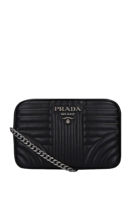 Prada Camera Diagramme Pink Leather Cross Body Bag