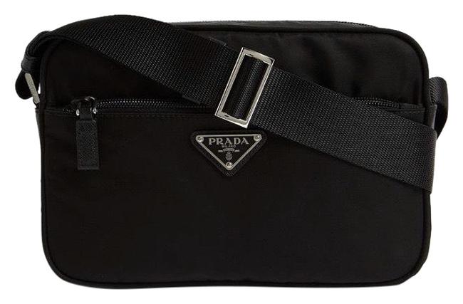 Prada Camera Logo Appliqued Nylon Cross Body Bag