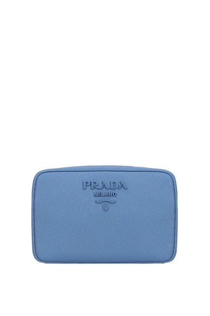 Prada Camera Saffiano Blue Leather Cross Body Bag