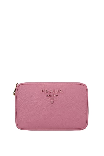 Prada Camera Saffiano Pink Leather Cross Body Bag