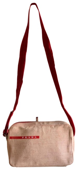 Prada Canvas Adjustable Strap Cross Body Bag
