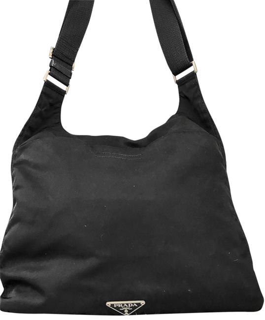 Prada Canvas Black Nylon Cross Body Bag