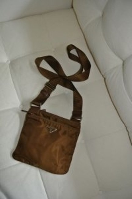 Prada Caramel Nylon Fabric Cross Body Bag