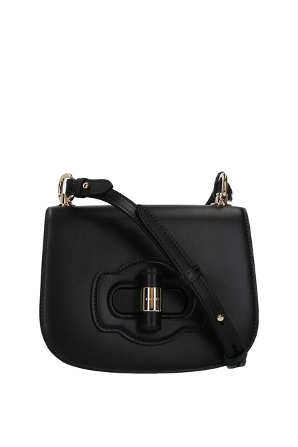 Prada City Calf Black Leather Cross Body Bag