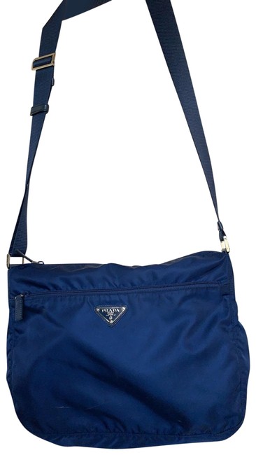 Prada Classic Blue Nylon Cross Body Bag