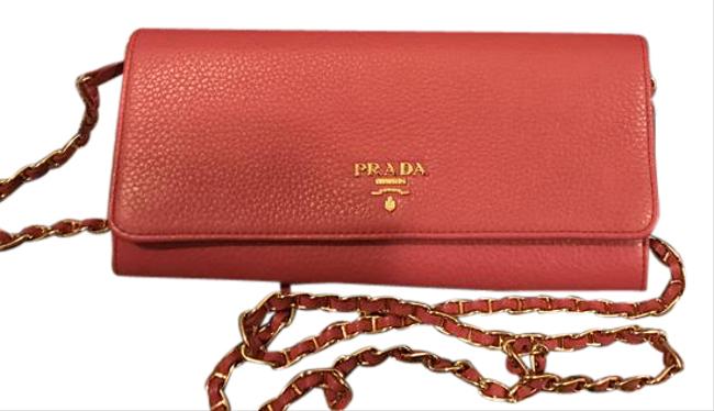 Prada Color Pink Leather Cross Body Bag
