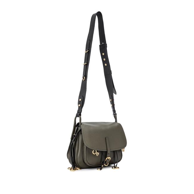 Prada Corsaire Saffiano Green Leather Cross Body Bag