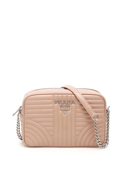 Prada Cr Diagramme Beige Leather Cross Body Bag