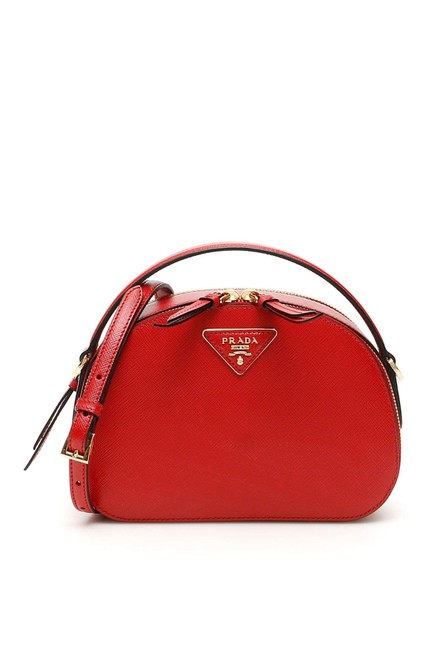 Prada Cr New Odette Red Leather Cross Body Bag