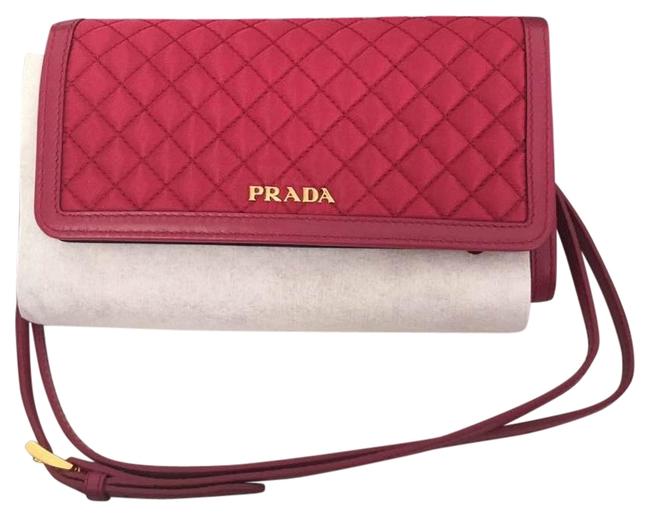 Prada White Leather Cross Body Bag