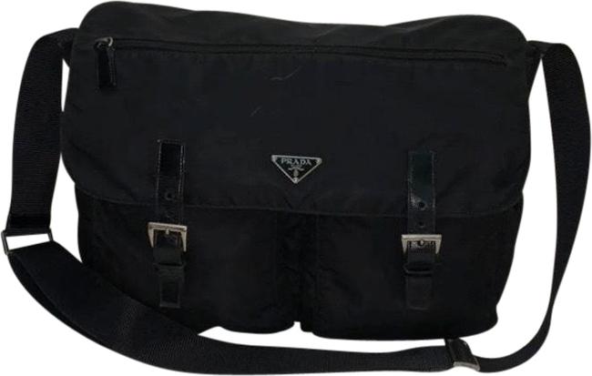 Prada CrossbodyMailbag Black Nylon Cross Body Bag