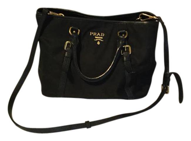 Prada CrossbodyTote Black Nylon Cross Body Bag