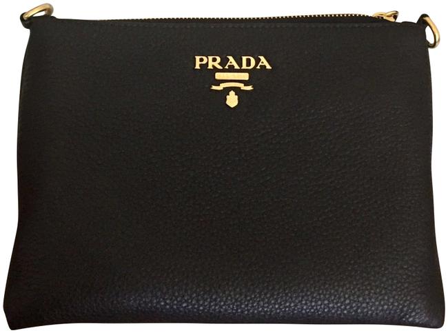 Prada Diane Black Leather Cross Body Bag