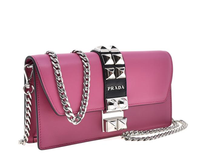 Prada Elektra Pink Leather Cross Body Bag