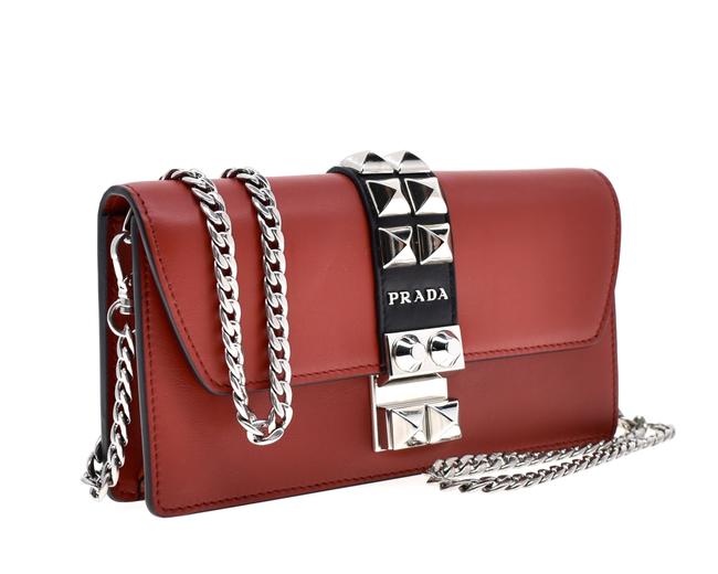 Prada Elektra Red Leather Cross Body Bag