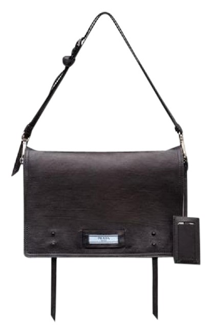 Prada Messenger Etiquette In New With Black Leather Cross Body Bag