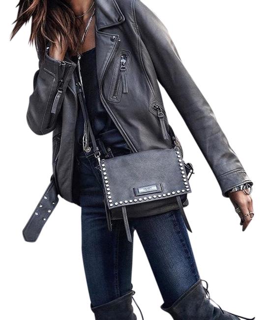 Prada Etiquette Medium Black Leather Cross Body Bag