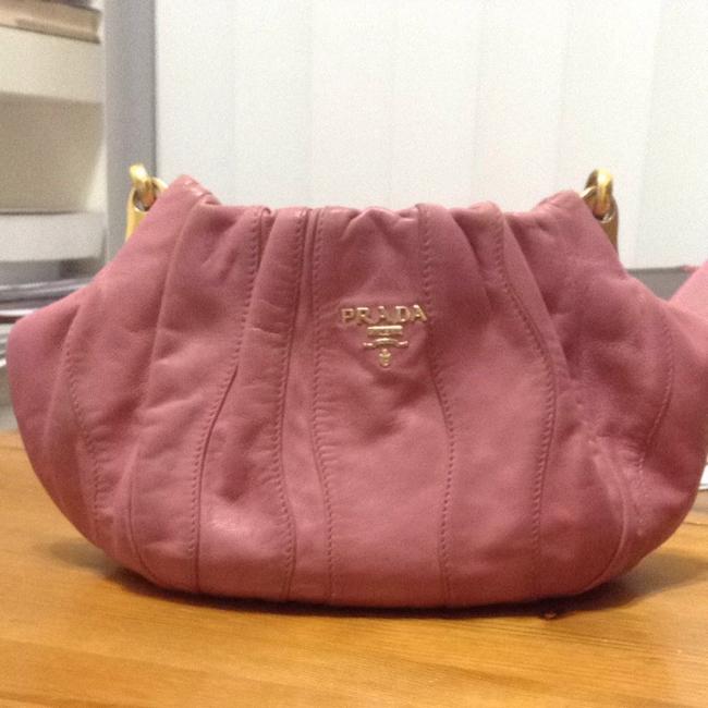 Prada Fairy Collection Pink Leather Cross Body Bag