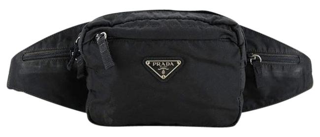 Prada Fanny Pack 200975 Black Nylon Cross Body Bag