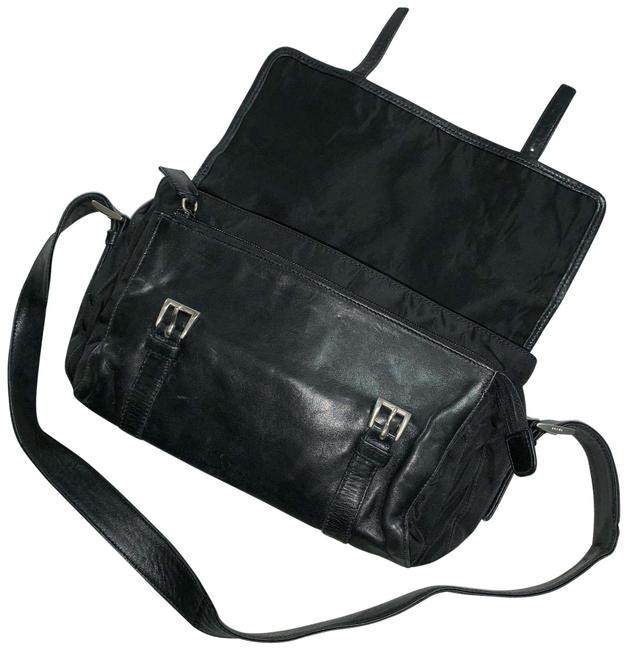 Prada Flap Nylon  Leather Schoolboy Cross Body Bag