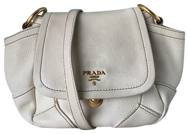 Prada Flap Vitello Leather Cross Body Bag