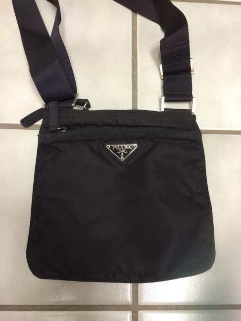 Prada Flat Black Cross Body Bag