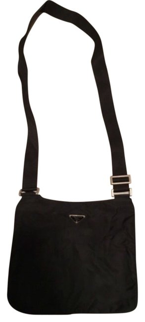Prada Flat Sport Black Nylon Cross Body Bag