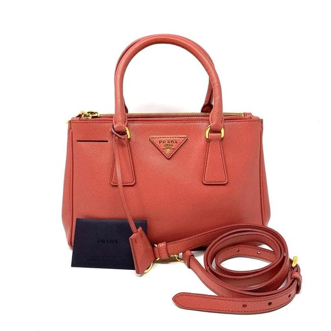 Prada Galleria Saffiano Small Pink Cross Body Bag