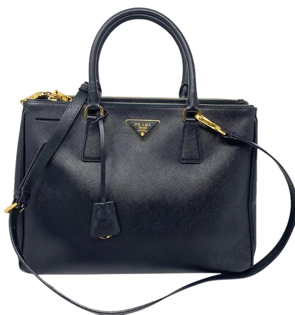 Prada Galleria Small Saffiano Black Cross Body Bag