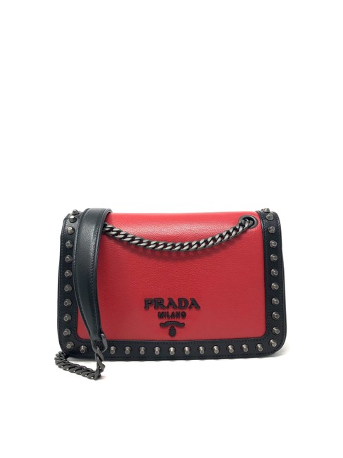 Prada Glace Fuoco+nero Cross Body Bag