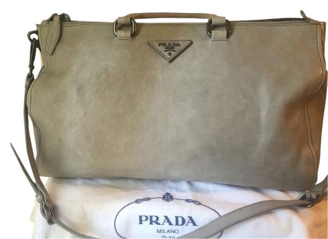 Prada Gray Cross Body Bag