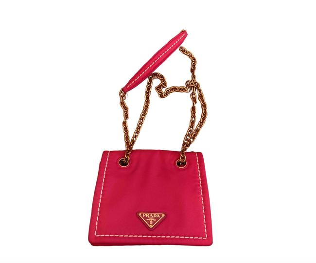 Prada Kendall Worn By Jenner Pink Nylon Cross Body Bag