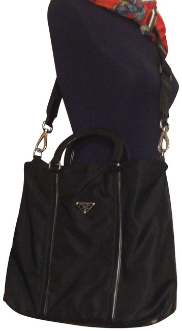 Prada LeatherNylon Cross Body Bag