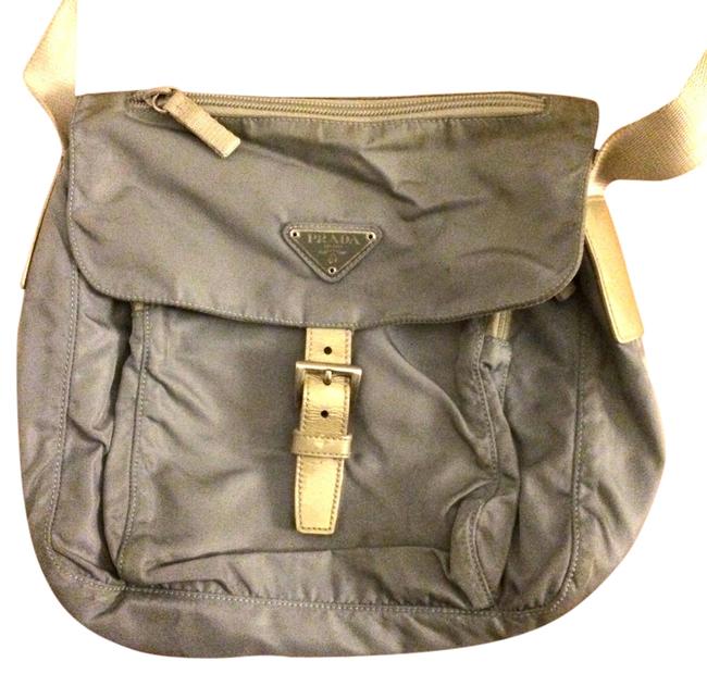 Prada Light Blue Nylon Cross Body Bag
