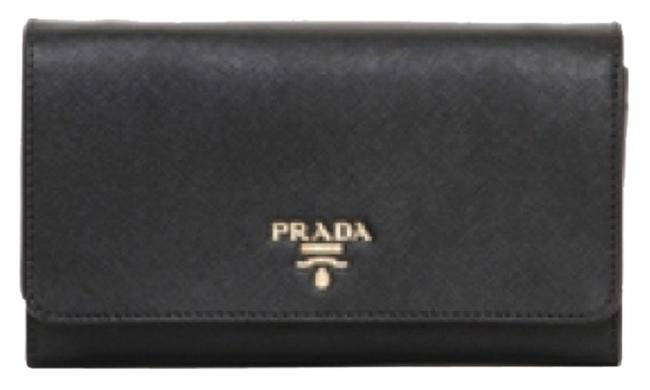 Prada Lux Black Leather Cross Body Bag