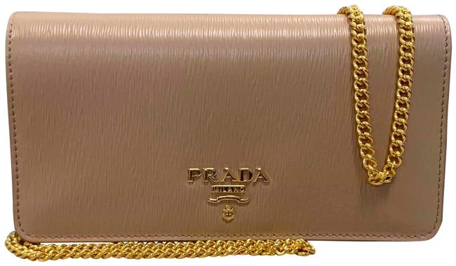 Prada Luxury Mini Bandoliera Cameo Leather Cross Body Bag