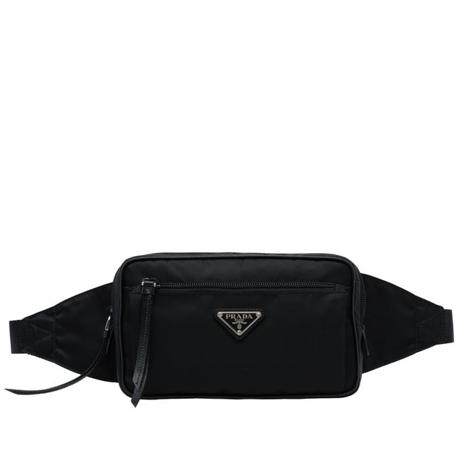 Prada Belt Medium Black Nylon Cross Body Bag
