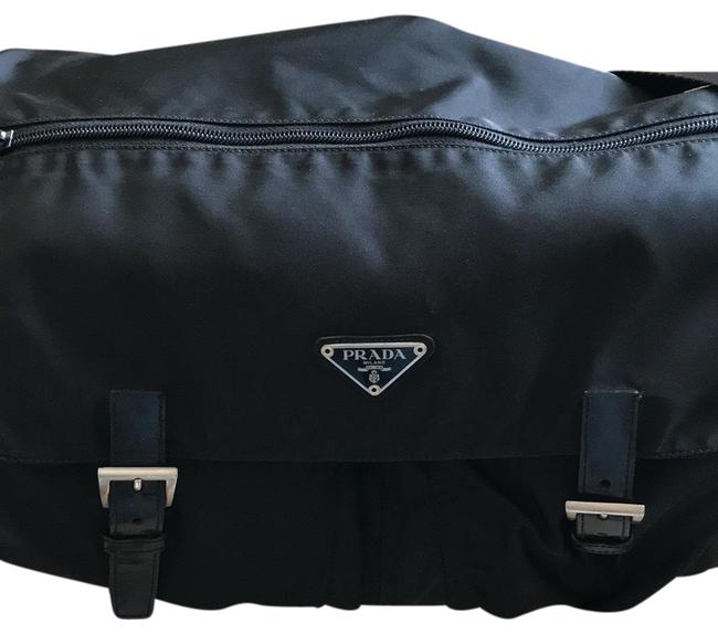 Prada Messenger Black Nylon Cross Body Bag