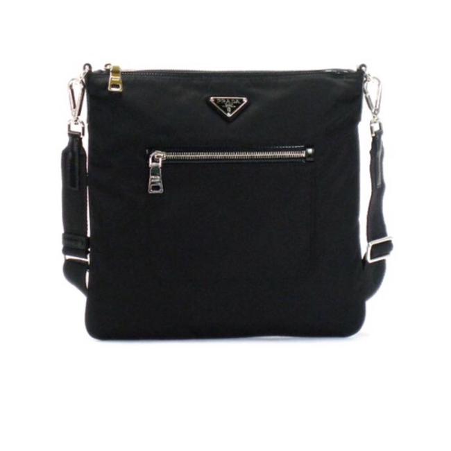 Prada Messenger Black Tessuto Nylon Cross Body Bag