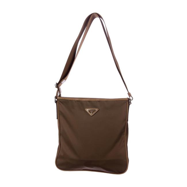 Prada Messenger Brown Nylon Cross Body Bag