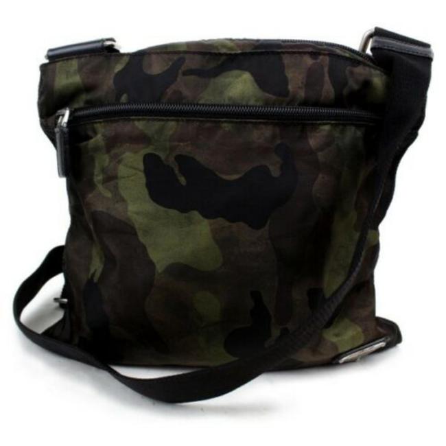 Prada Messenger Camouflage 872849 Green Nylon Cross Body Bag