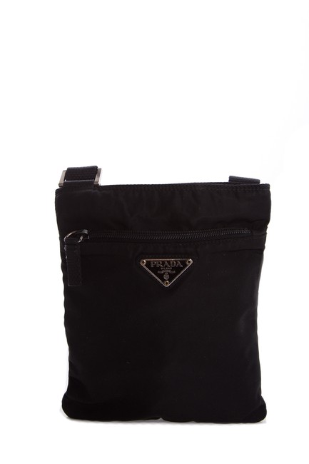 Prada Messenger Nylon Tessuto Mini Handba Black Cross Body Bag