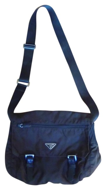 Prada Messenger Purse Olive Nylon Cross Body Bag