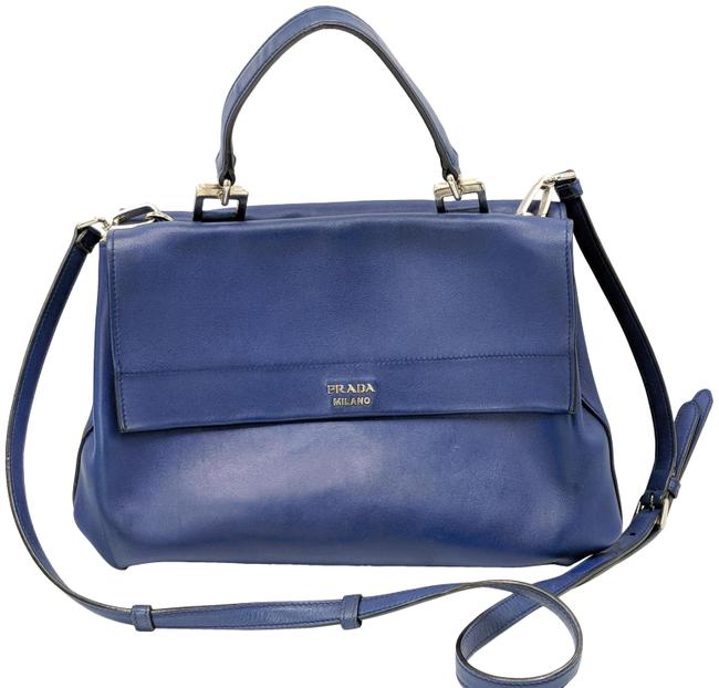 Prada Messenger Satchel Leather Cross Body Bag
