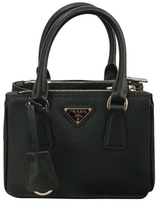 Prada Mini Black Saffaino Cross Body Bag