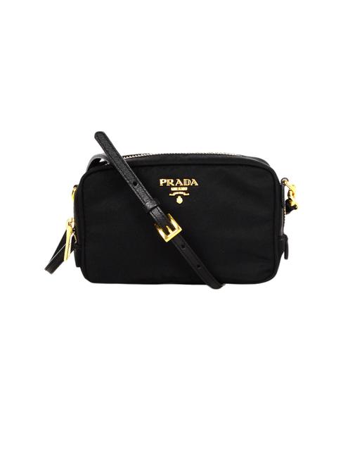 Prada Camera Mini Black Nylon Cross Body Bag